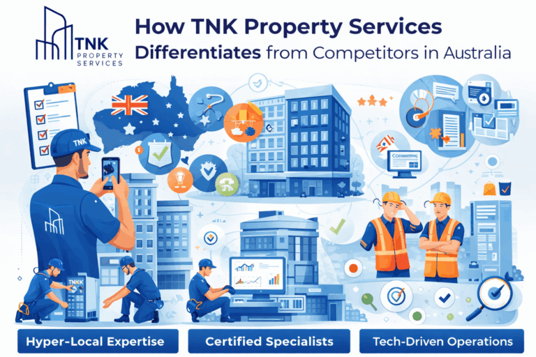 How does TNK Property Services handle this service differently from competitors in Australia?